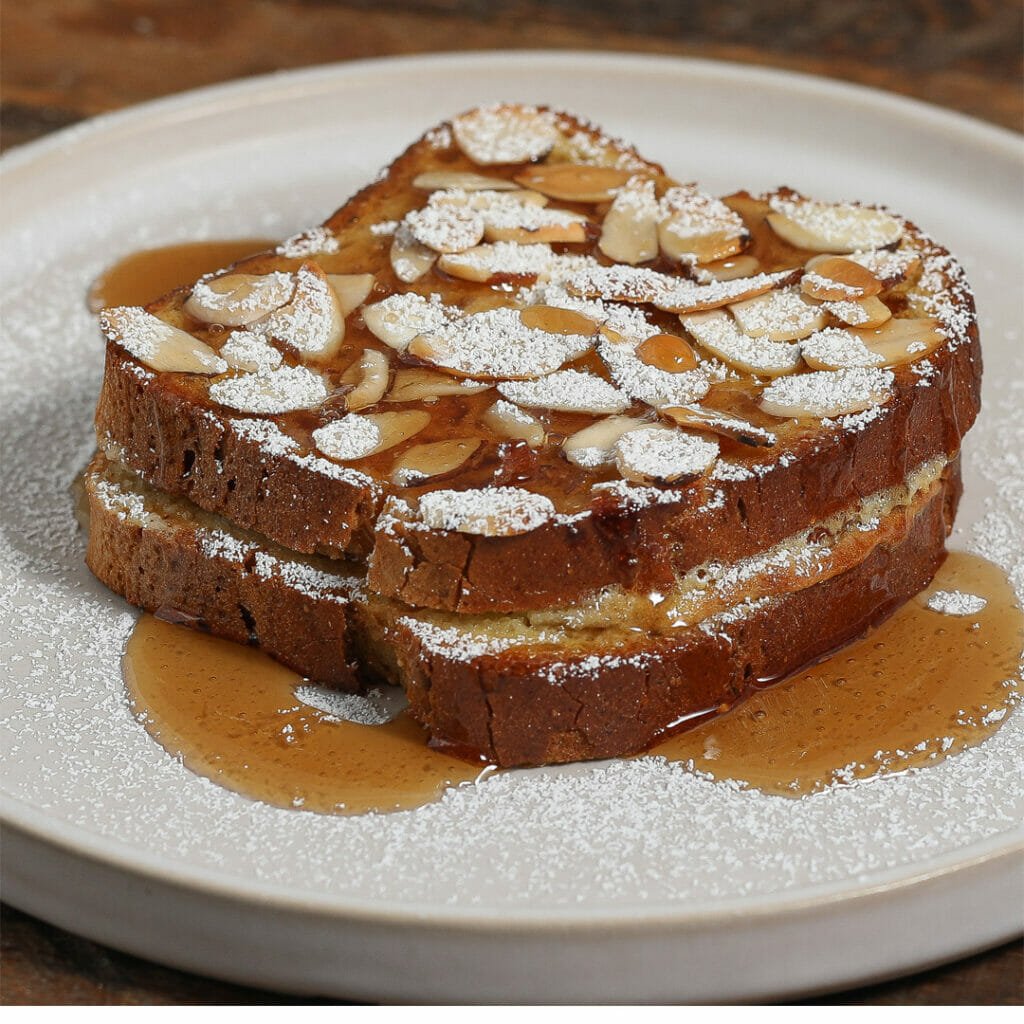 Gluten and Dairy Free Almond French Toast - The Salty Cooker