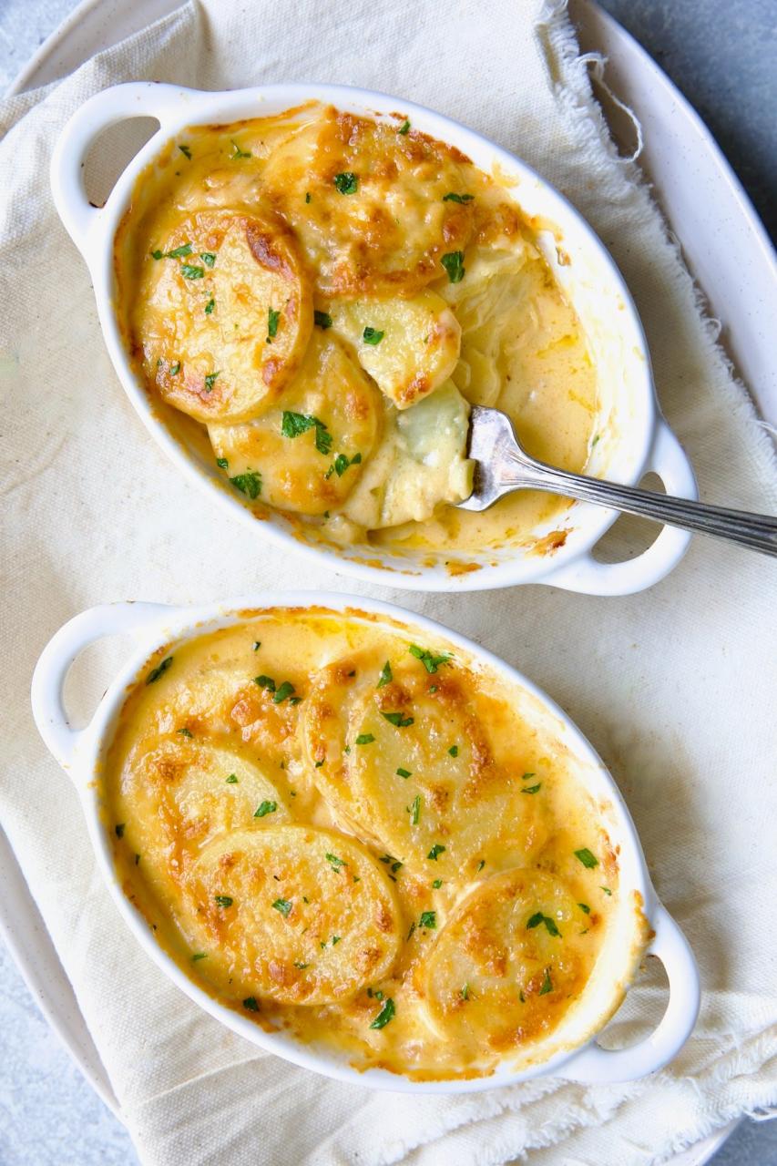 Au Gratin Potatoes Recipe for Two - From A Chef's Kitchen