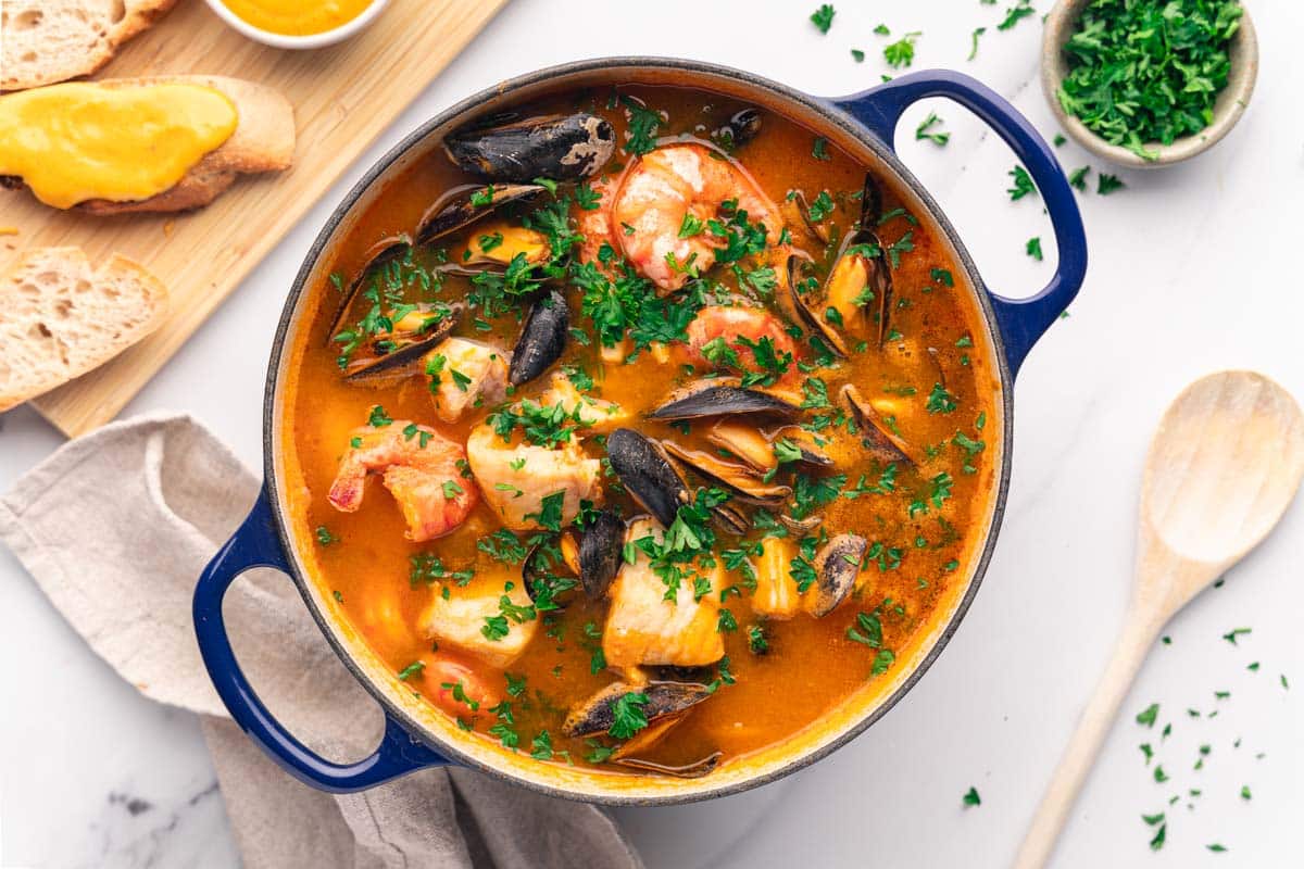 Bouillabaisse (Classic French Fish Soup) | La Cuisine de Géraldine