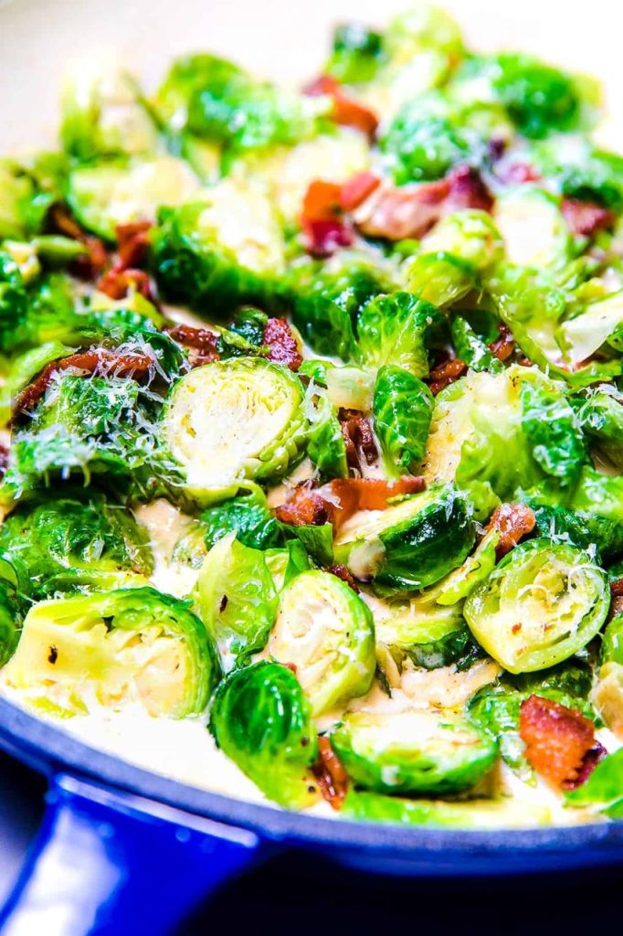 Brussels Sprouts With Bacon {Low Carb Keto Friendly} - Erren's Kitchen