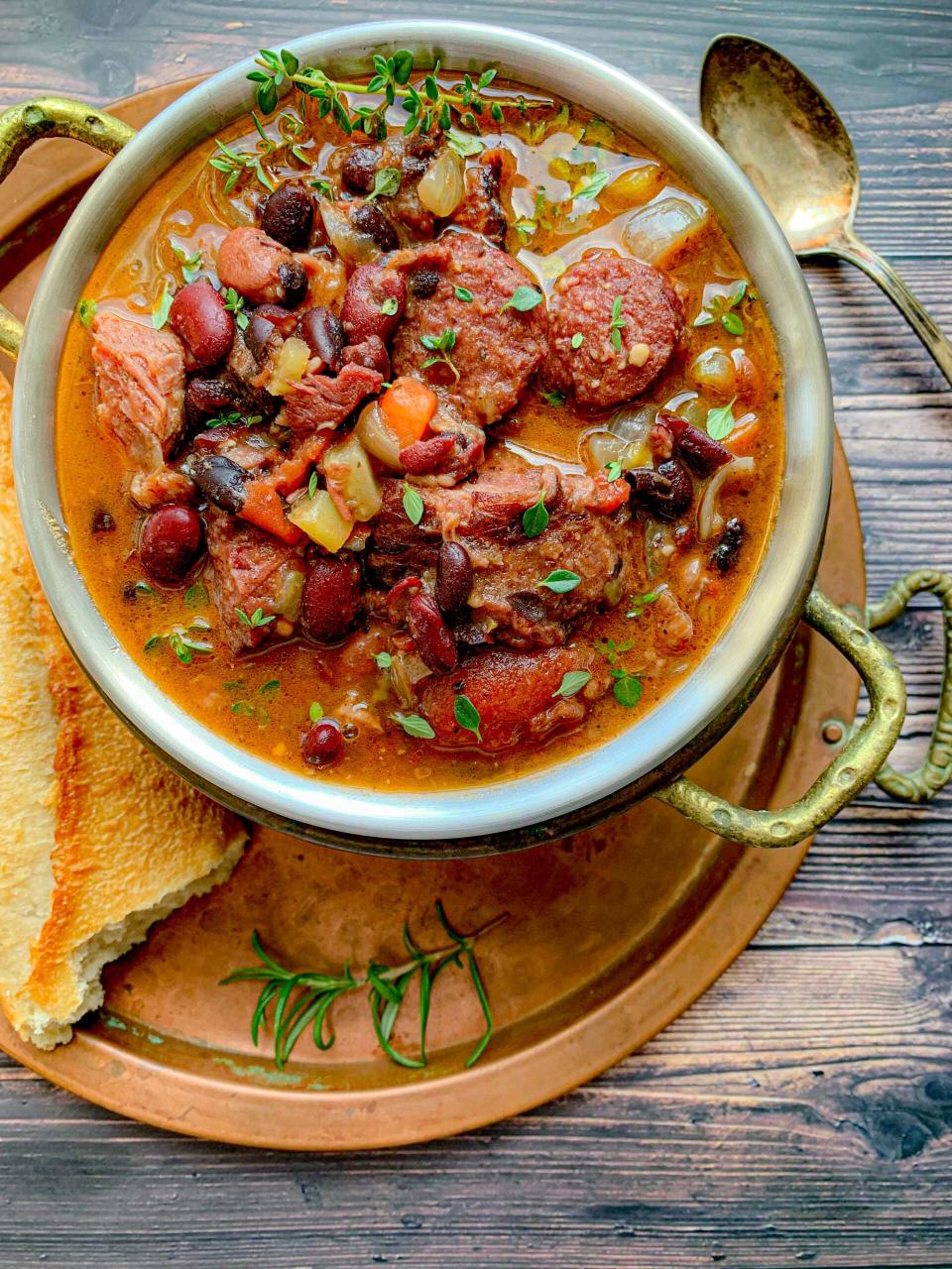 Cassoulet-Style French Bean Stew Recipe » Not Entirely Average