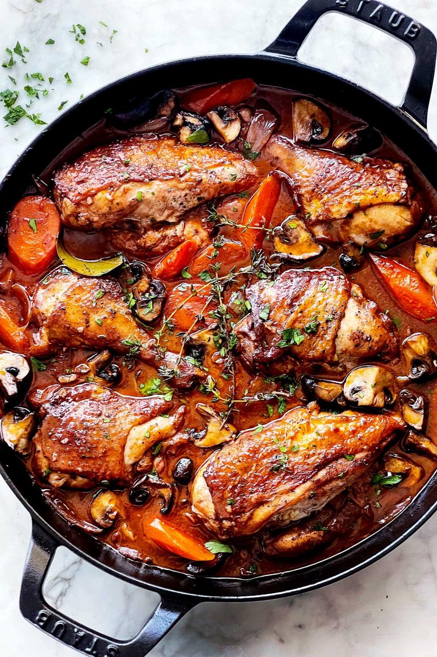 How to Make Coq Au Vin | foodiecrush .com