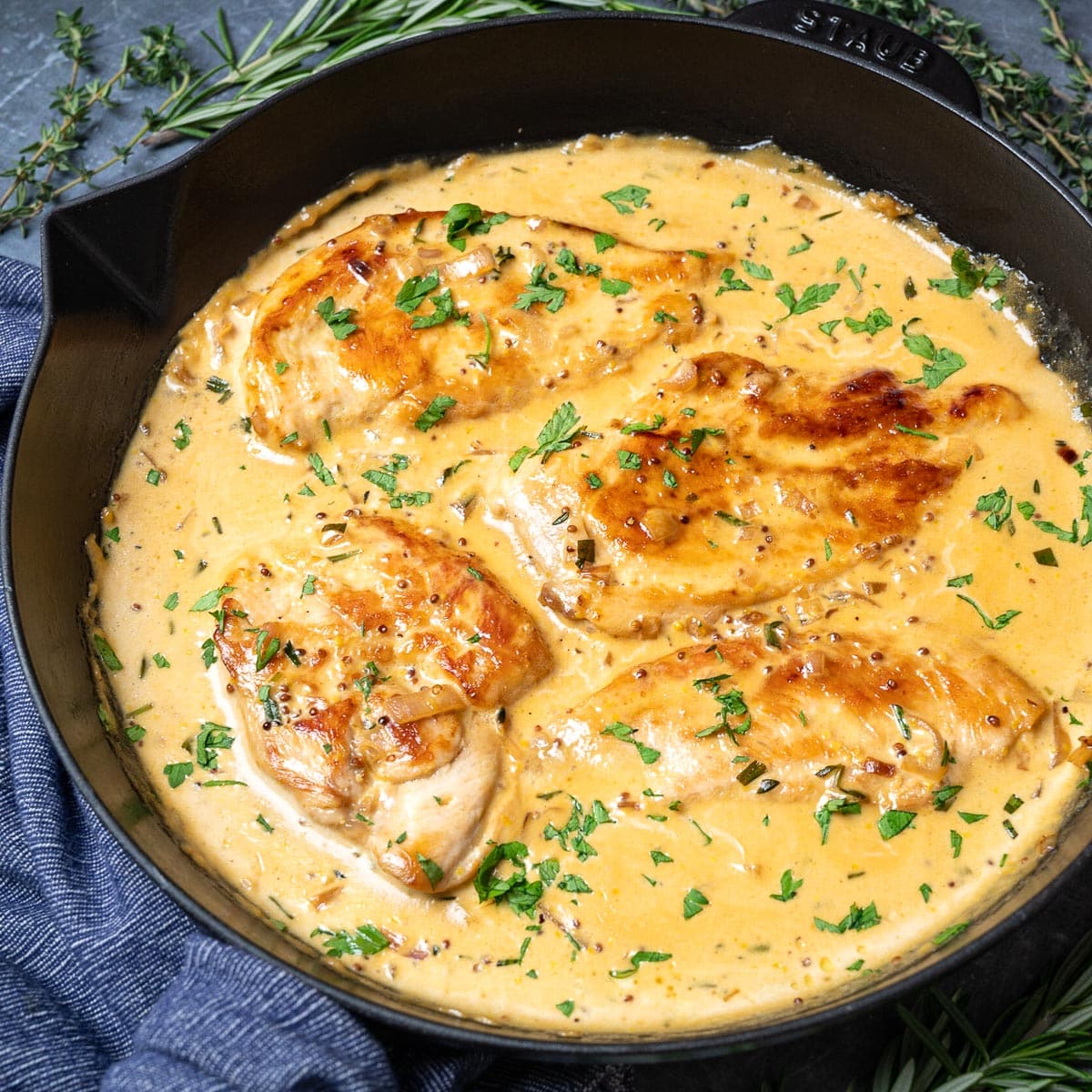 Creamy Mustard Chicken – Skinny Spatula