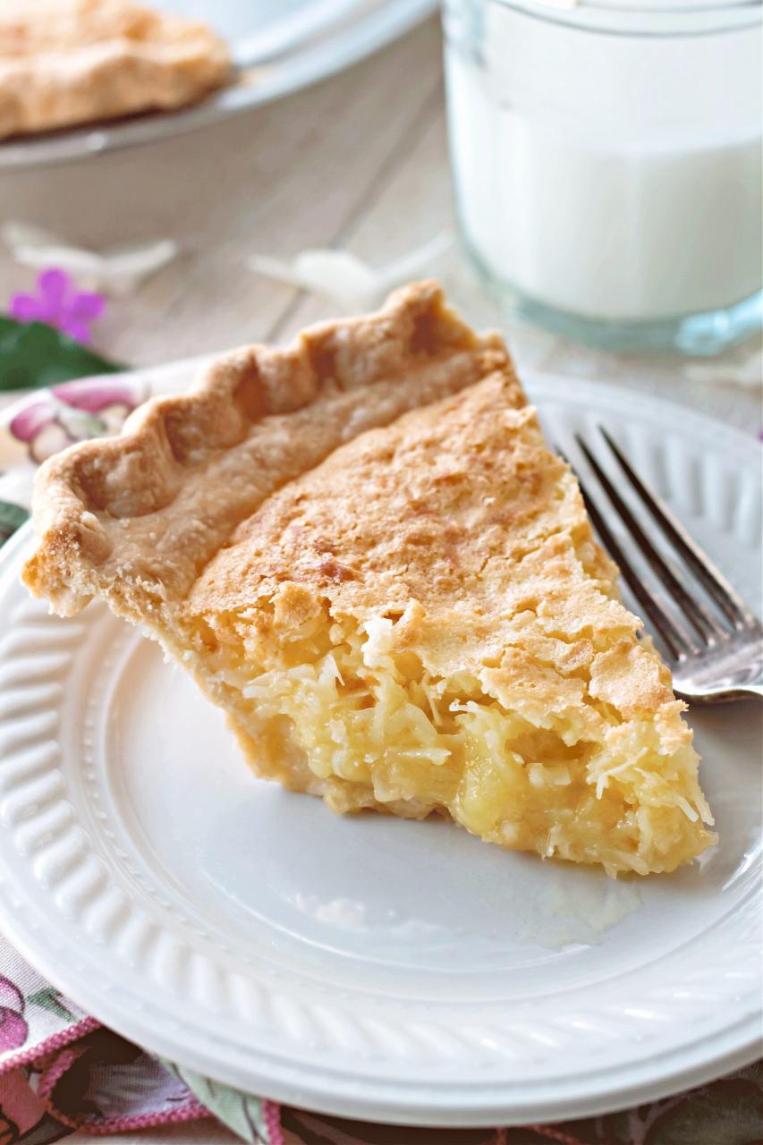 French Coconut Pie (Trisha Yearwood Recipe) - Bunny's Warm Oven