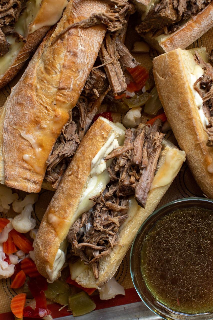 French Dip Sandwich Recipe (with the BEST Horseradish Mustard Sauce!)