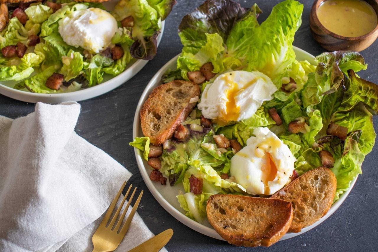 Classic Lyonnaise Salad with Dijon Olive Oil Dressing - Olive Oil Times