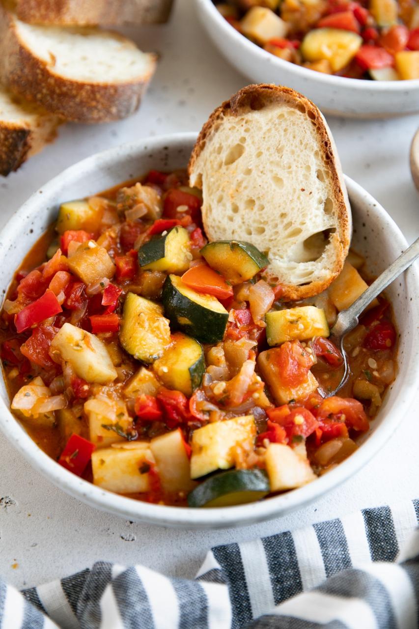 Italian Ratatouille Recipe (Ciambotta) - The Forked Spoon