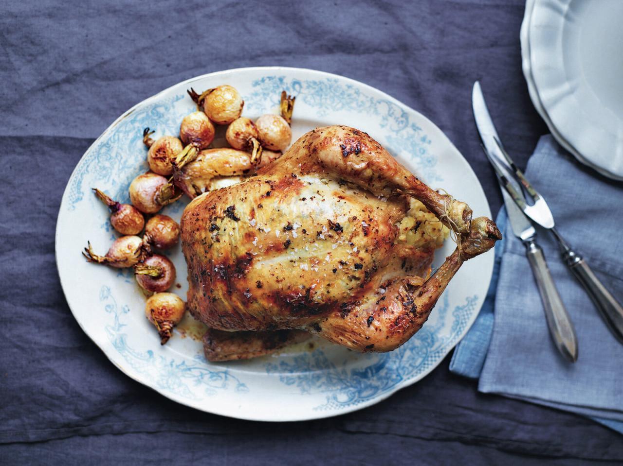 Roast Tarragon Chicken With Potato Stuffing — Clodagh McKenna