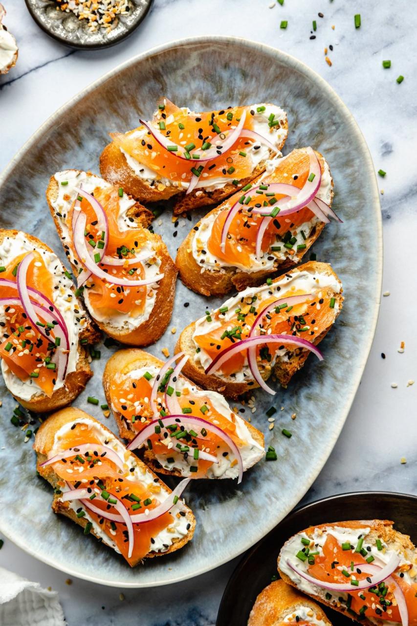 Smoked Salmon Crostini | Ambitious Kitchen