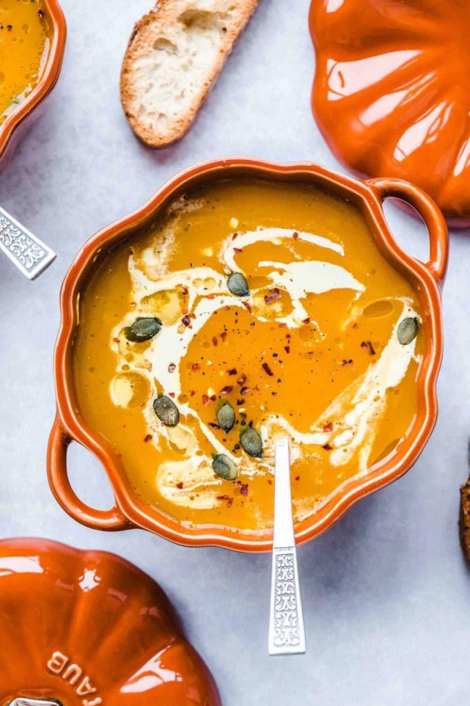 Easy and Creamy Pumpkin Soup Recipe - Nourish Plate