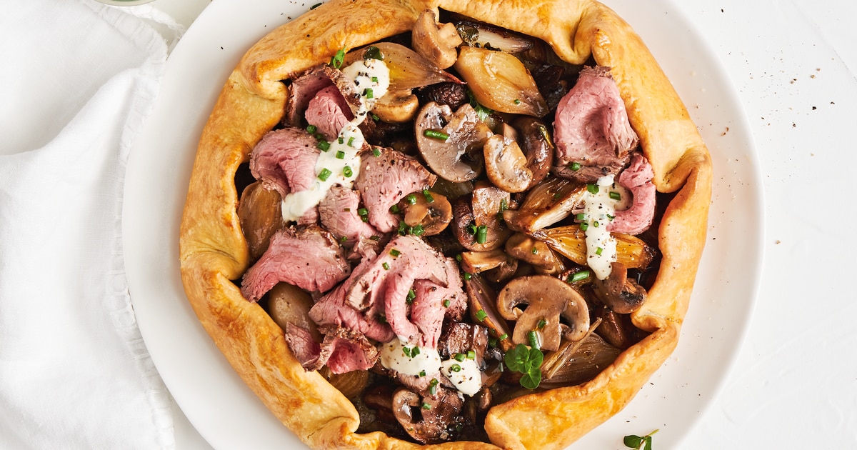 Beef Wellington tart recipe