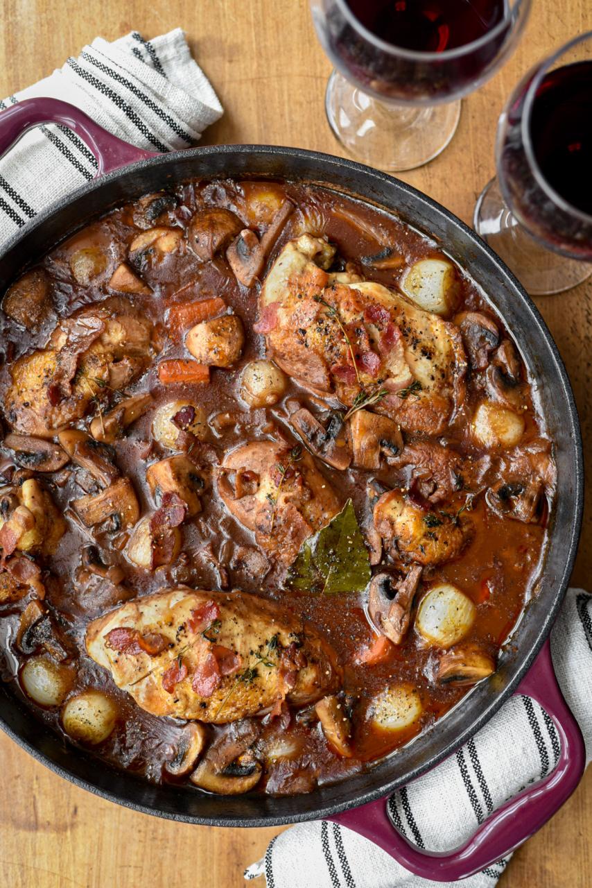 Classic French Coq Au Vin Rouge - Pardon Your French