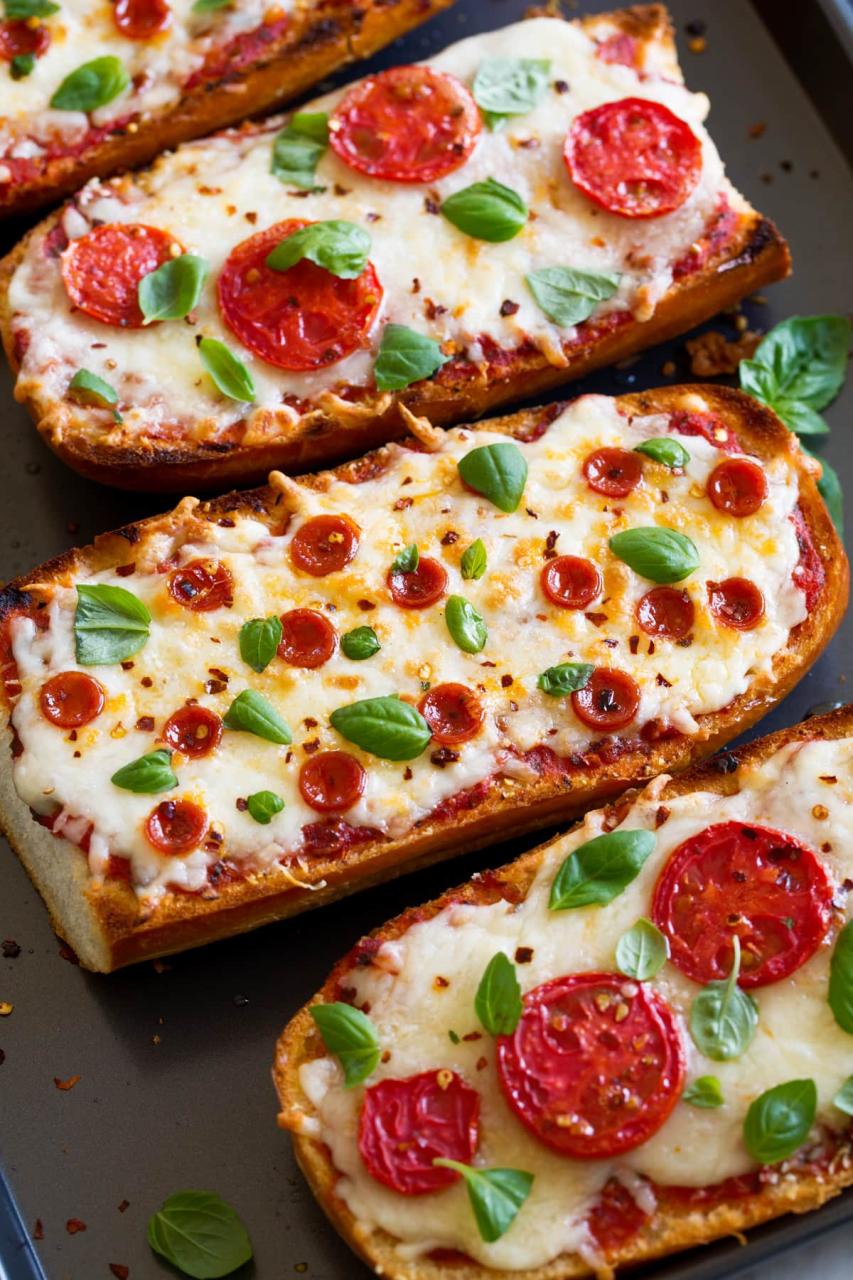 French Bread Pizza - Cooking Classy