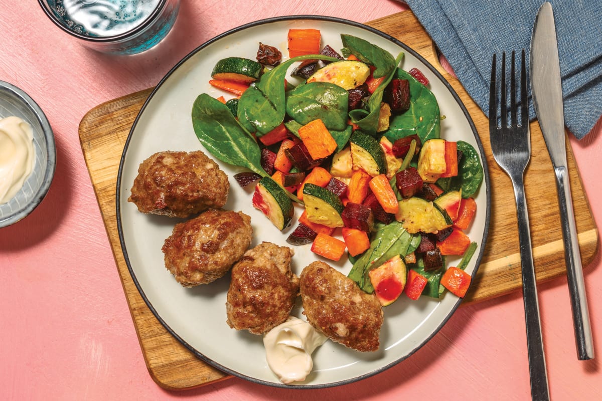 Onion Chutney Glazed Beef Rissoles Recipe | HelloFresh