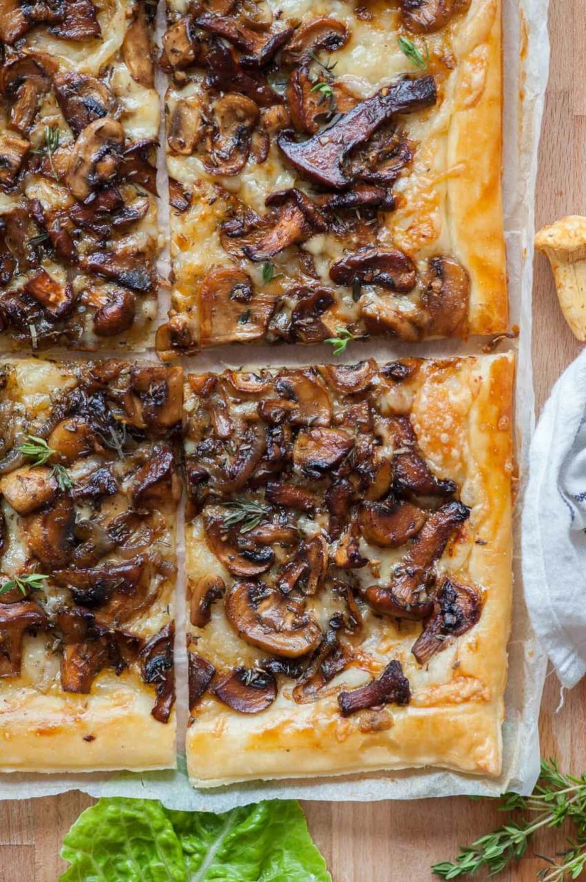 Puff Pastry Mushroom Tart - Everyday Delicious