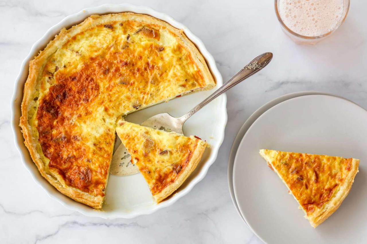 Quiche Lorraine With Bacon and Gruyère Recipe