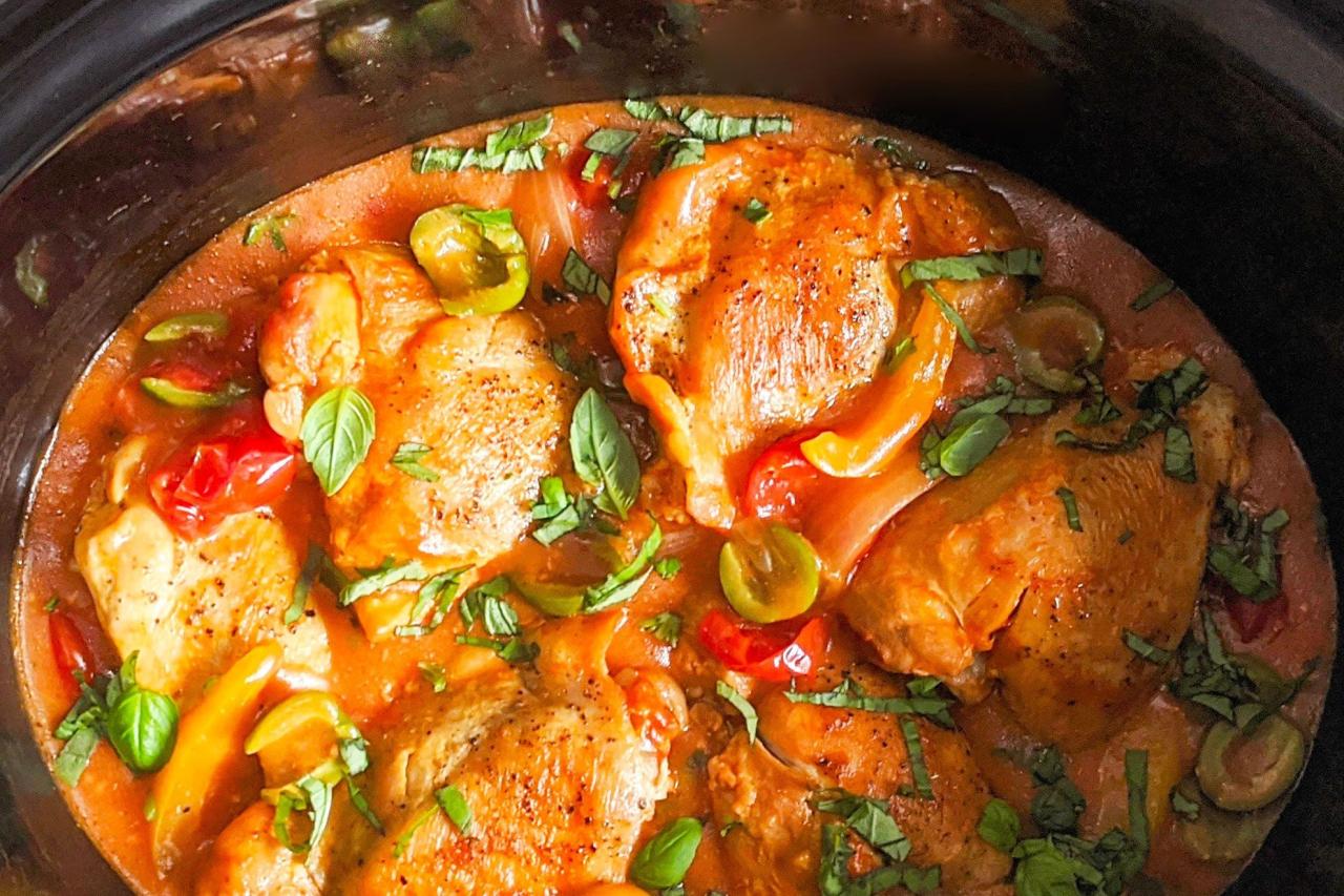 Slow cooker chicken Provencal recipe